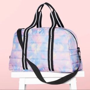 VS PINK Pastel Watercolor Duffel Bag BRAND NEW !